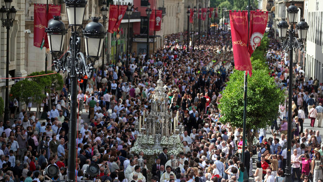 La procesión del Corpus en Sevilla.